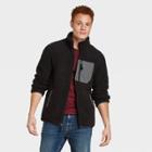 Men's Sherpa Zip-up Fleece Jacket - Goodfellow & Co Black