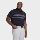 Men's Chest Stripe Golf Polo Shirt - All In Motion Navy S, Men's, Size: