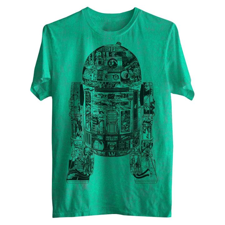 Men's Star Wars R2-d2 T-shirt - Bright Green