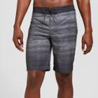 Men's 10 Black Wave Texture Board Shorts - Goodfellow & Co Black