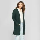Women's Duster Open Cardigan - Universal Thread Jade (green)