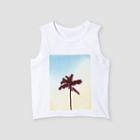 Grayson Mini Toddler Girls' Palm Tree Smile Tank Top - White