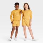 Kids' Shorter-length Tie-dye Shorts - Cat & Jack Mustard Yellow