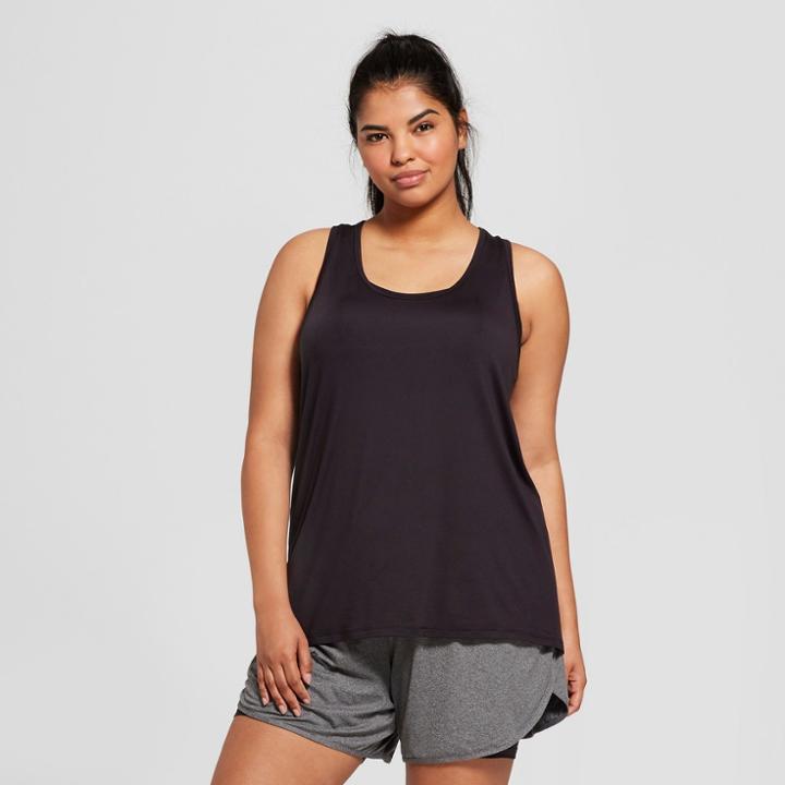 Women's Plus-size Core Long Tank Top - C9 Champion Black