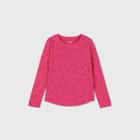 Girls' Long Sleeve Printed T-shirt - Cat & Jack Pink
