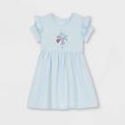 Toddler Girls' Disney Frozen Knit Short Sleeve Dress - Blue