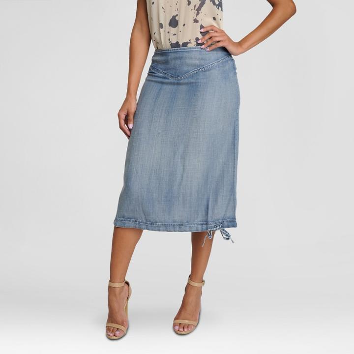 Target S&p By Standards & Practices Women's Lightweight Denim High Waisted Skirt -