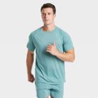 Men's Short Sleeve Run T-shirt - All In Motion Teal S, Men's, Size: