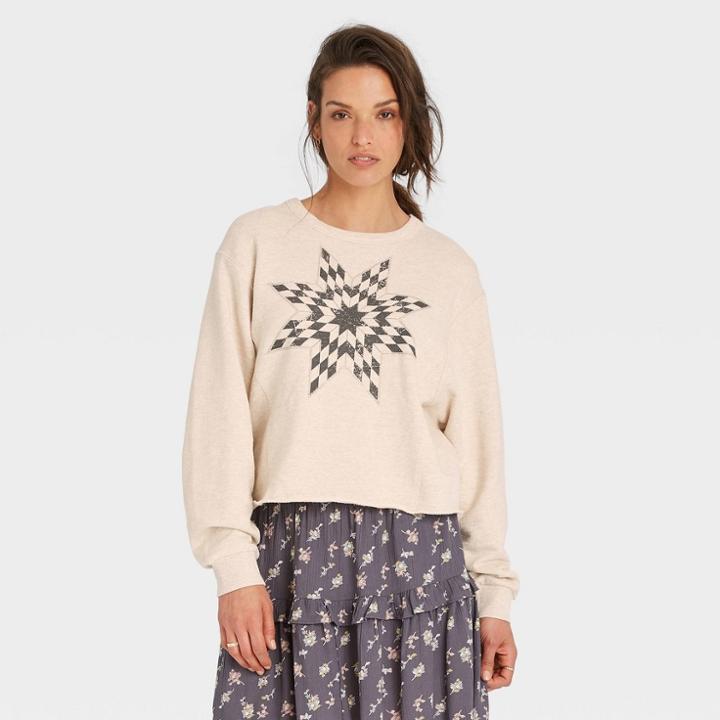 Women's Sweatshirt - Universal Thread Tan