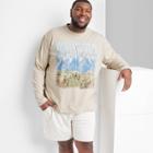 Men's Big & Tall Long Sleeve Graphic T-shirt - Original Use Tan
