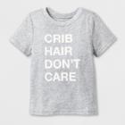 Toddler Short Sleeve 'crib Hair' Graphic T-shirt - Cat & Jack Heather Gray 5t, Toddler Unisex
