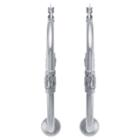 Distributed By Target Women's Sterling Silver Bali Inspired Bead Hoop Earrings