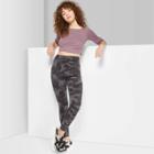 Target Women's Camo Print High-waist Leggings - Wild Fable Black/gray