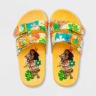 Girls' Disney Moana Swim Slide Sandals - 7-8 - Disney Store, Blue/yellow