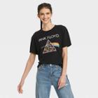 Women's Pink Floyd Embroidered Short Sleeve Graphic T-shirt - Black