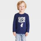 Toddler Boys' Printed Graphic Long Sleeve T-shirt - Cat & Jack Blue
