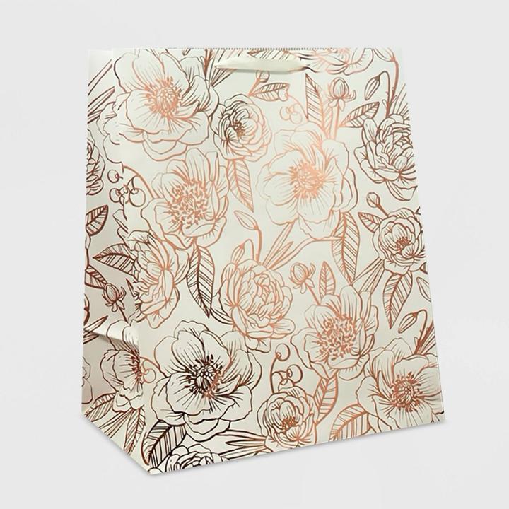 Spritz Foil Flowers Jumbo Gift Bag -