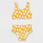 Toddler Girls' Heart Print Bikini Set - Cat & Jack Yellow