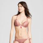 Women's Shore Light Lift Strappy Metallic Bikini Top - Shade & Shore Rose Gold
