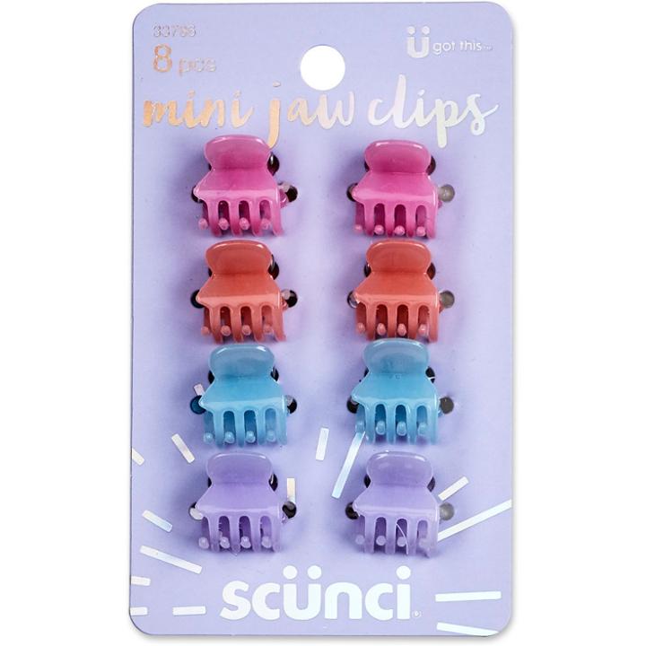 Scünci Scunci Mini Jaw Clips - 8pk, Size: Small,