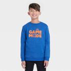 Boys' 'game Mode' Pullover Fleece Sweatshirt - Cat & Jack Cobalt Blue
