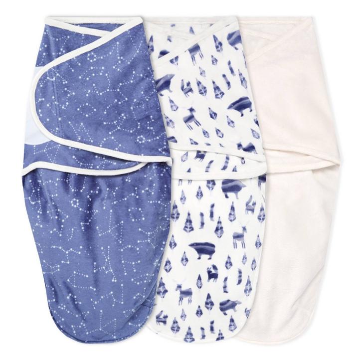 Aden + Anais Easy Swaddle Wrap - Minky Scandi Sky