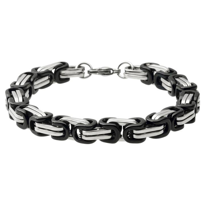 Journee Collection Men's Vance Co. Stainless Steel Link Bracelet -