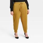 Women's Plus Size High-rise Cargo Sweatpants - Who What Wear Brown