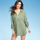 Women's Button-up Cover Up Shirtdress - Kona Sol