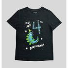 Boys' Short Sleeve 4th Birthday Graphic T-shirt - Cat & Jack Charcoal Gray
