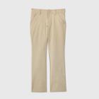 Girls' Flat Front Stretch Uniform Bootcut Fit Pants - Cat & Jack Khaki