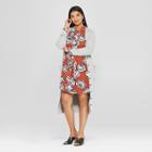 Women's Plus Size Long Sleeve Skinny Cardigan - Who What Wear Gray