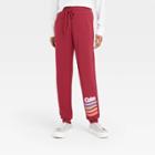 Women's Coca-cola Enjoy A Coke Plus Size Jogger Pants - Burgundy