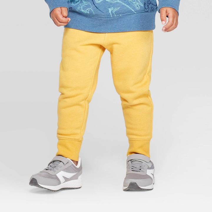 Toddler Boys' Fleece Jogger Pants - Cat & Jack Yellow