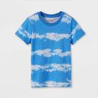 Toddler Boys' Cloud Print Jersey Knit Short Sleeve T-shirt - Cat & Jack Blue