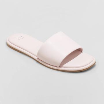 Women's Lulu Slide Sandals - A New Day Lavender
