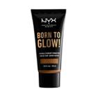 Nyx Professional Makeup Born To Glow Radiant Foundation Warm Mahogany - 1.01 Fl Oz, Warm Brown