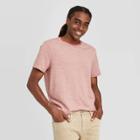 Men's Pinstripe Standard Fit Novelty Crew Neck T-shirt - Goodfellow & Co Orange