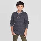 Boys' Long Sleeve Pullover Sweater - Cat & Jack Charcoal S, Boy's, Size: