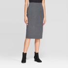 Women's Mid-rise Essential Pencil Skirt - Prologue Heather Gray Xs, Size: