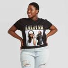 Merch Traffic Women's Aaliyah Boyfriend Short Sleeve Graphic T-shirt - Black