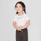 Grayson Mini Toddler Girls' Short Sleeve Sweatshirt - White
