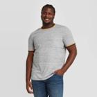 Men's Tall Athletic Fit Short Sleeve Novelty Crew Neck T-shirt - Goodfellow & Co Gray