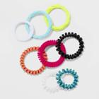 Multi Bright Coils And Hairband Hair Elastics 8pc - Wild Fable Neon Pink