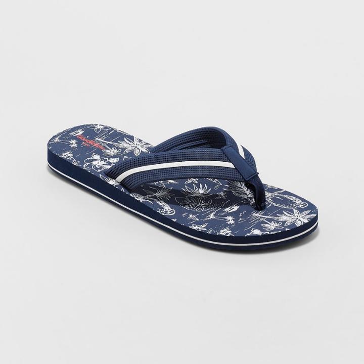 Men's Ronnie Flip Flop Sandals - Goodfellow & Co Deep Navy