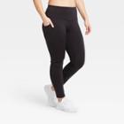 Women's Sculpted Mid-rise Leggings 32 - All In Motion Black Xs