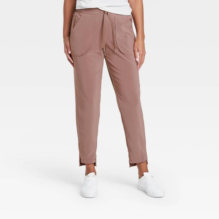 Women's Stretch Woven Pants - All In Motion Brown