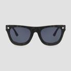 Men's Tie-dye Print Matte Sunglasses With Smoke Lenses - Original Use Black