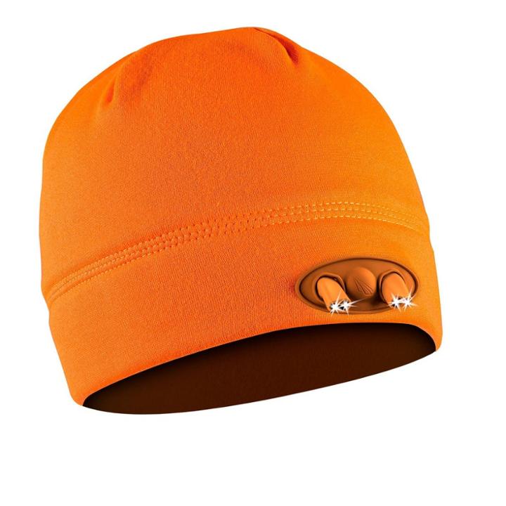 Powercap 4 Led Compression Fleece Cap - Blaze Orange