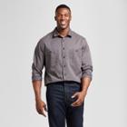 Men's Big & Tall Standard Fit Military Shirt - Goodfellow & Co Gray